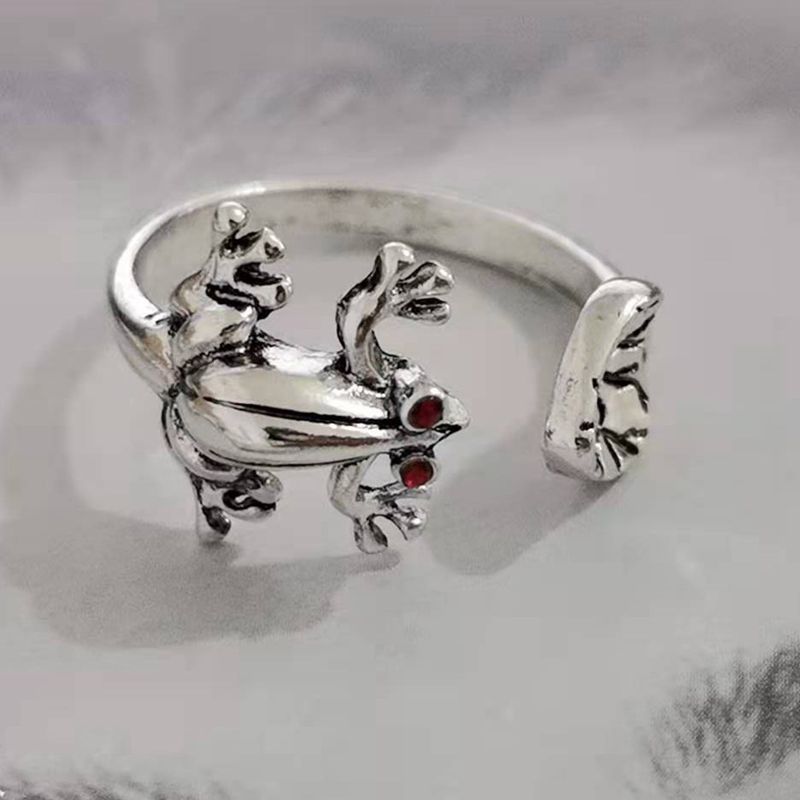 Frog Cute Little Opening Adjustable Unisex Rings