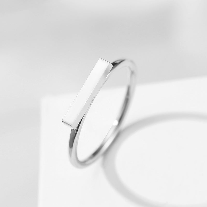 Simple Stainless Steel One-word Personality Geometry Bracelets