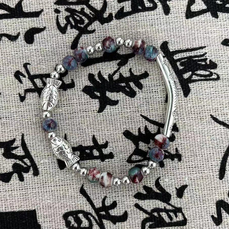 Niche Retro Chinese Beaded Handmade Stall Bracelets