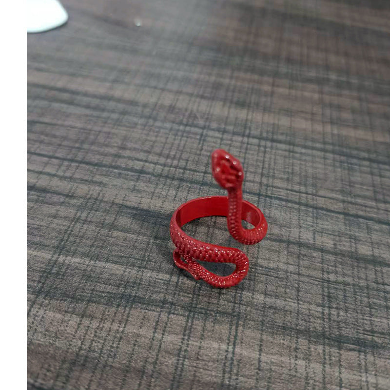 Novelty Creative Spirit Snake Gothic Personality Zodiac Male Ring