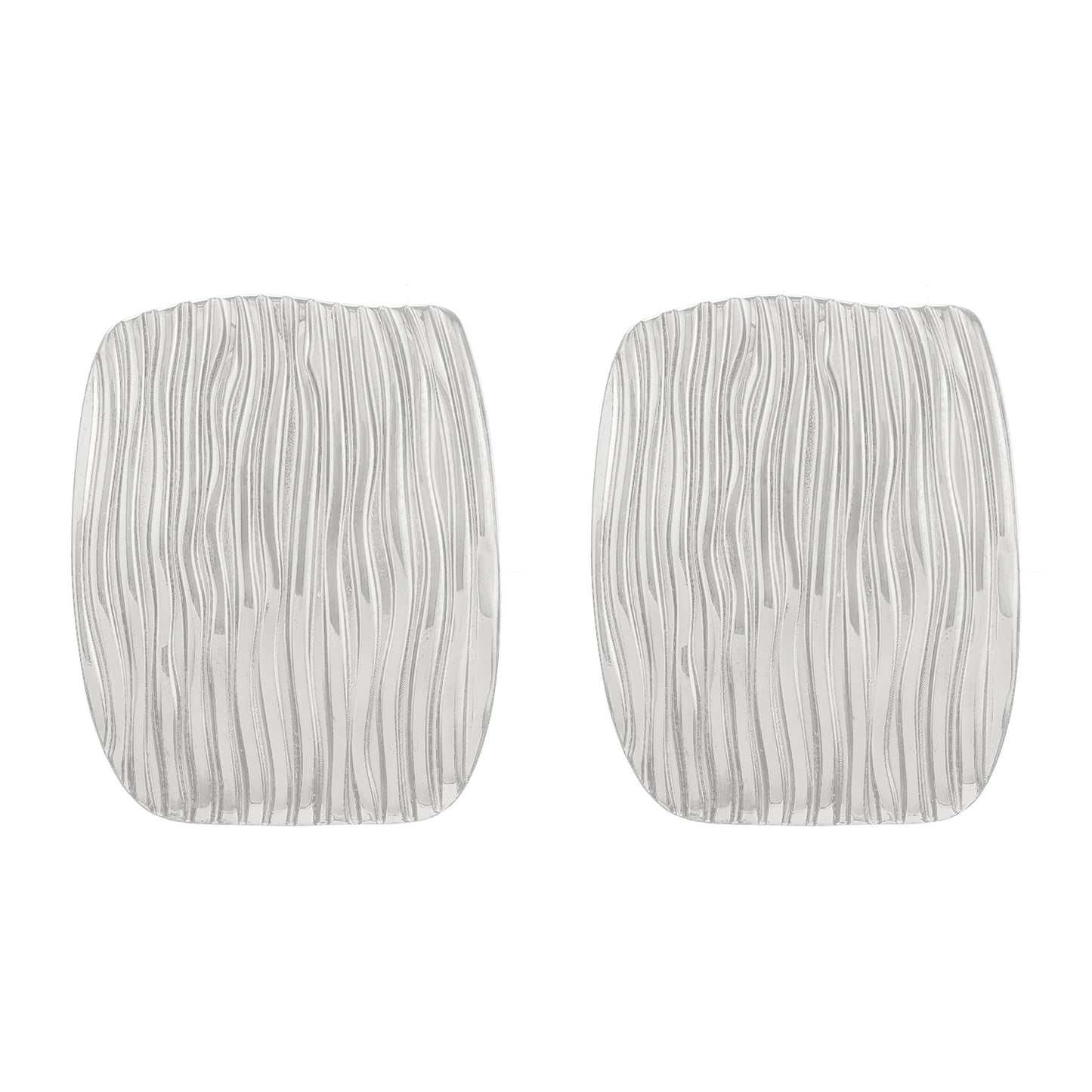 Oval Stainless Steel Personality Geometric Trend Peach Heart Earrings