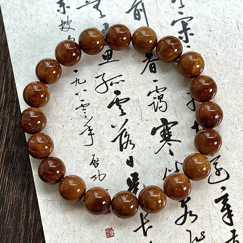 Women's & Men's Single Circle Oil Density Bodhi Rosary Buddha Bracelets