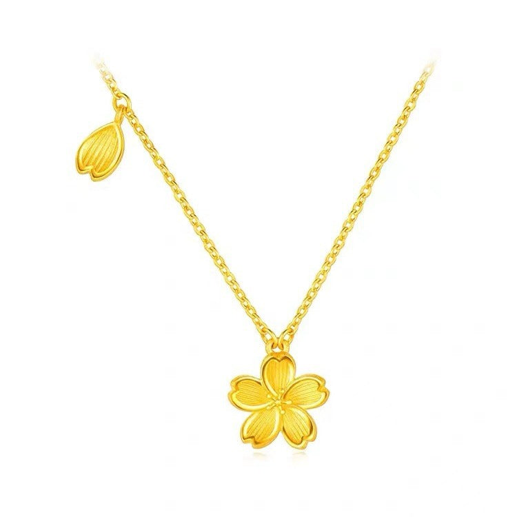 Women's Vietnam Placer Gold Integrated Chain Fashion Necklace