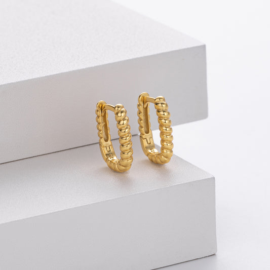 Rectangular Simple Elegant Mini Ear Bone Earrings