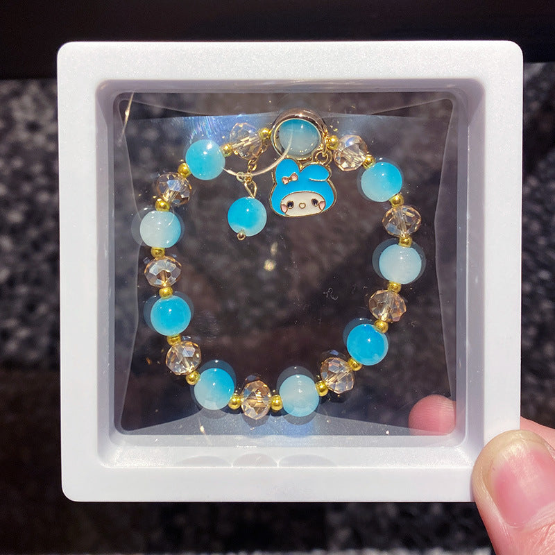 Cartoon String Beads Crystal Gift Box Bracelets