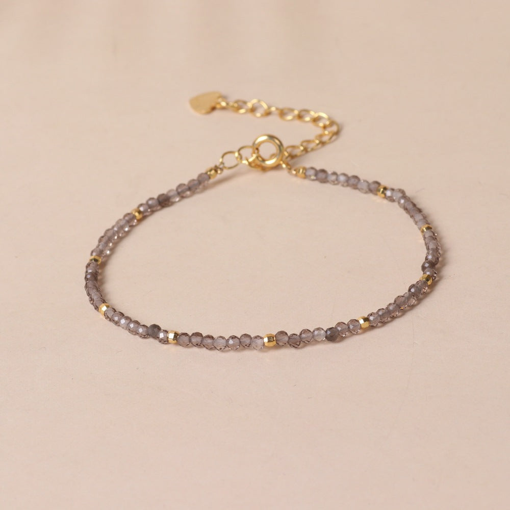 Fine Natural Stone Surface Cutting Beads Bracelets