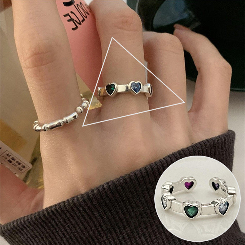 Korean Style First Line Winding Twist Open-end Temperament Rings
