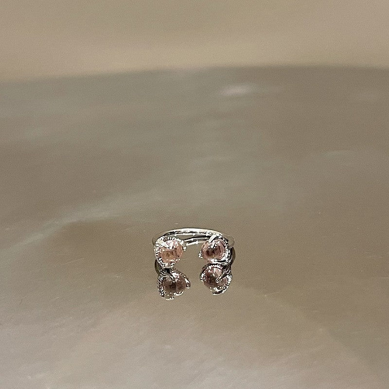 Titanium Steel Niche Super Flash Ear Bone Pin Small Earrings