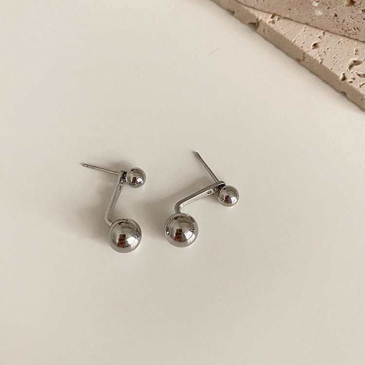 Beads Two With Niche Design Female Earrings
