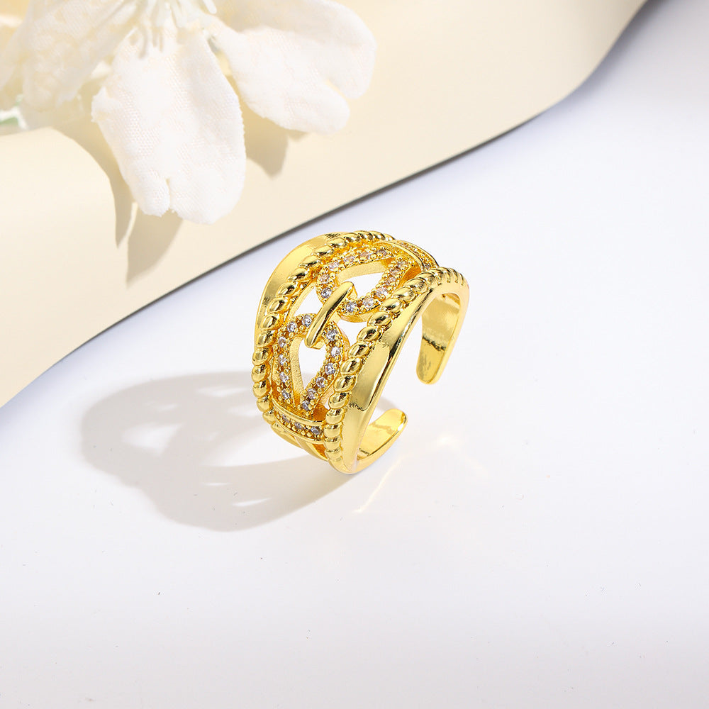 Women's & Men's String Clip Open Hip Hop Width Rings