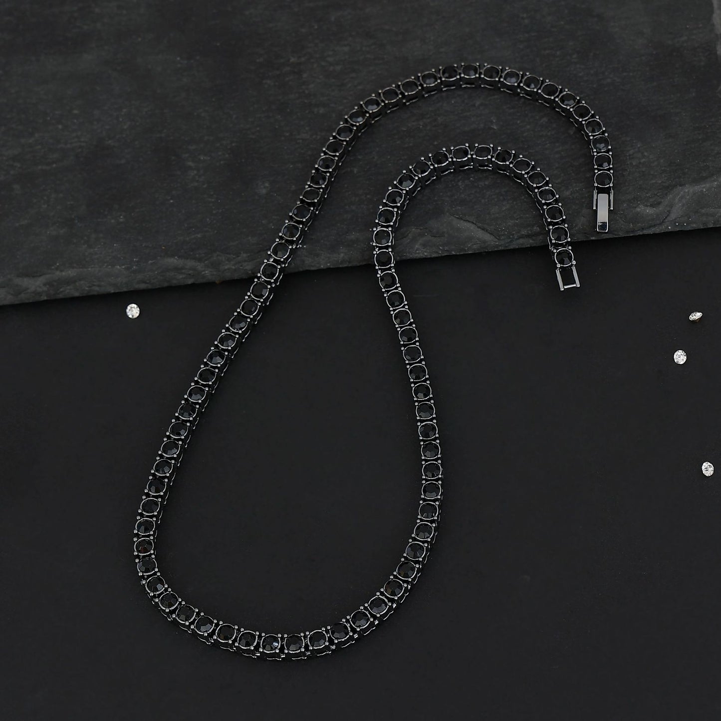 Women's & Men's Hop Tennis Chain Single Row Diamond Necklaces