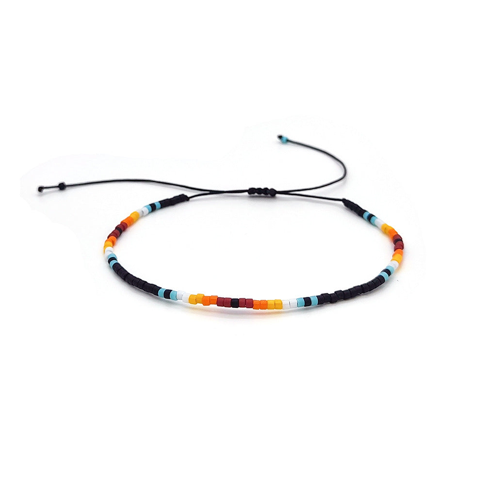 Small Hand-woven Beads Stringed Retro Style Bracelets