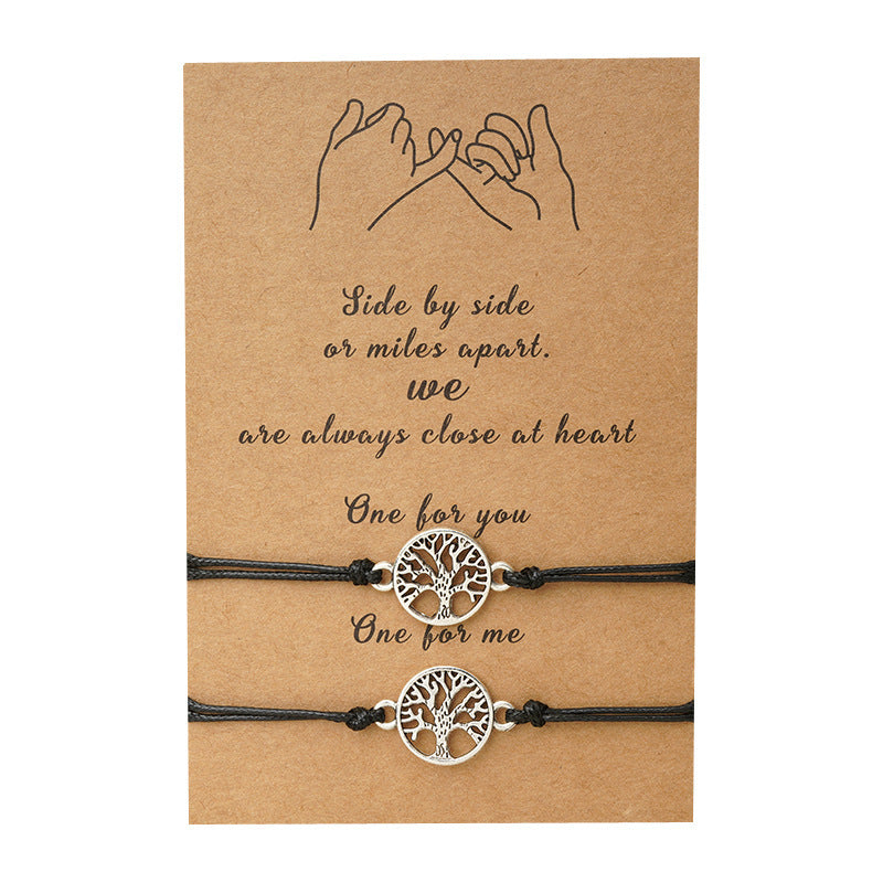Ornament Card Simple Alloy Hollow Lucky Bracelets