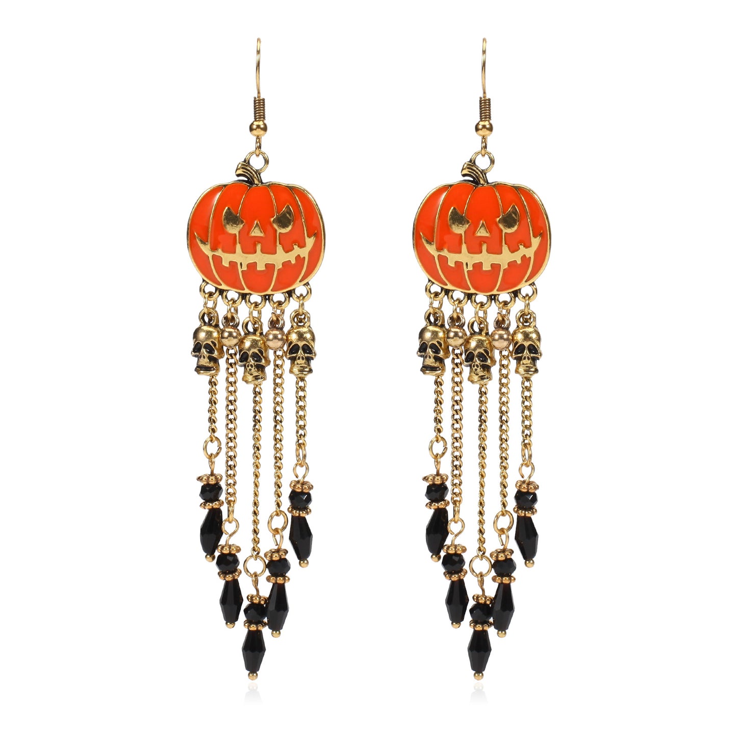 Hat Ghost Skull Bat Spider Web Earrings