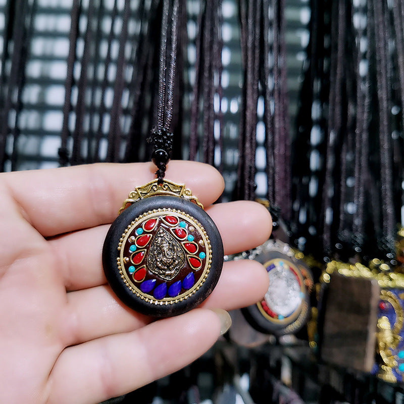 Tibetan Vintage Blackwood Father's Day Sweater Necklaces