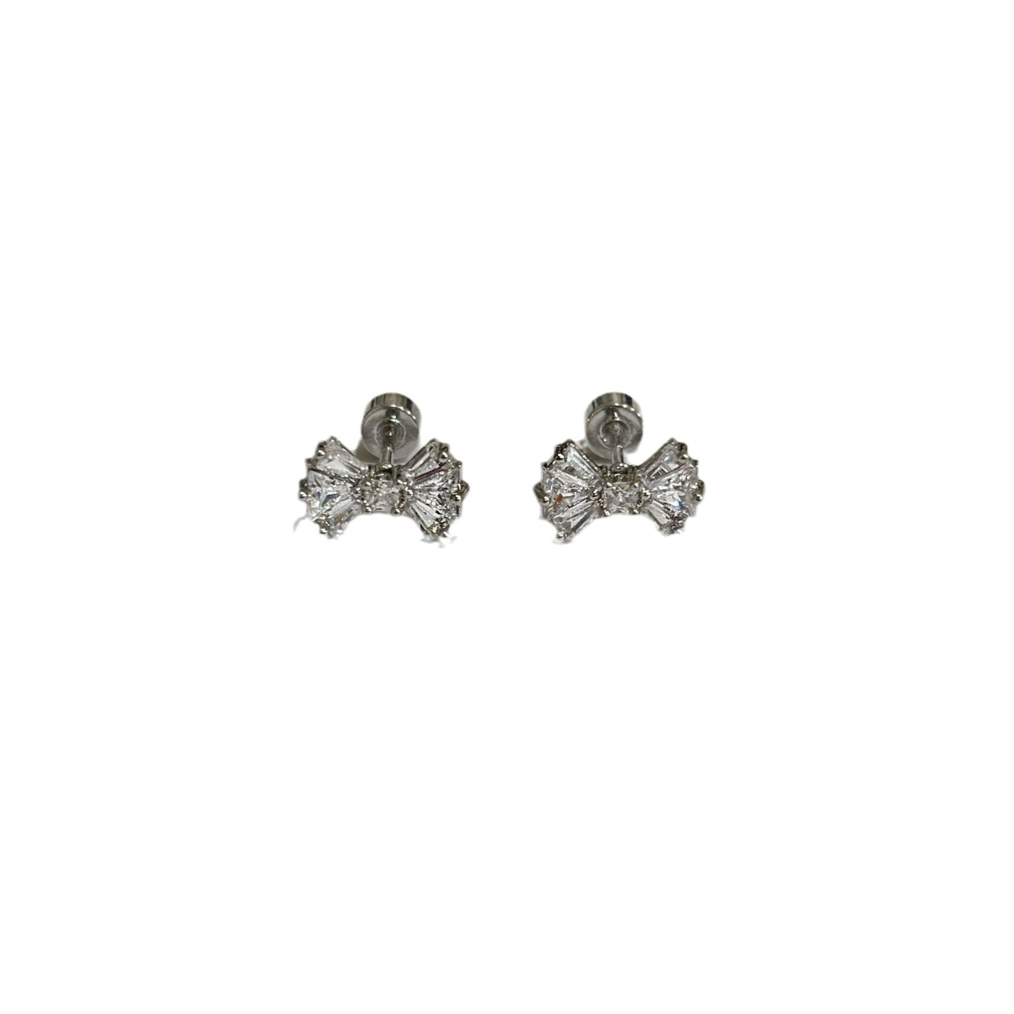 Zirconium Butterfly Bow Female Sweet Cool Niche Earrings
