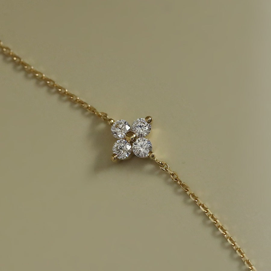 Women's Plated Sterling Thin Mini Clover Special Bracelets
