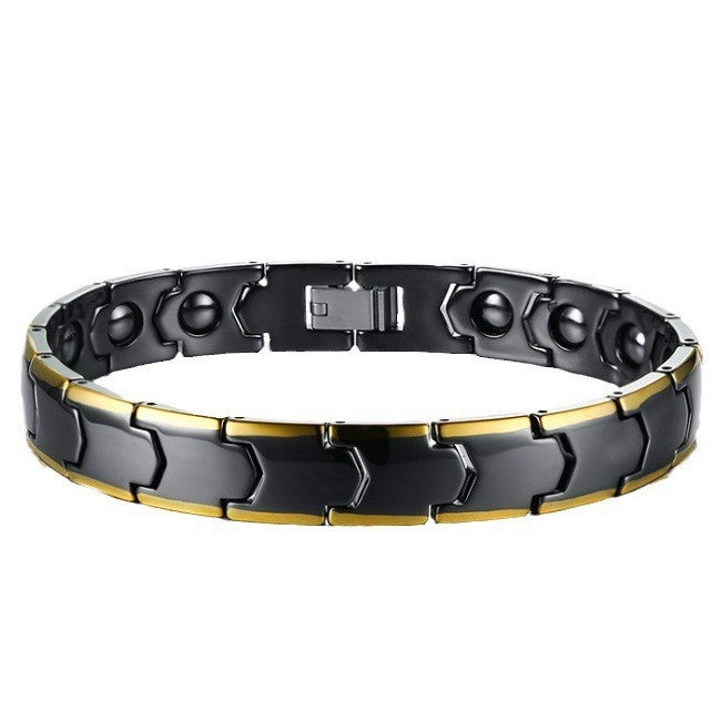 Women's & Men's Stainless Steel Energy Magnetic Titanium Ornament Bracelets