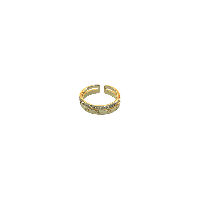 Special Interest Light Luxury Sense Open Fashion Personality Pearl Rings
