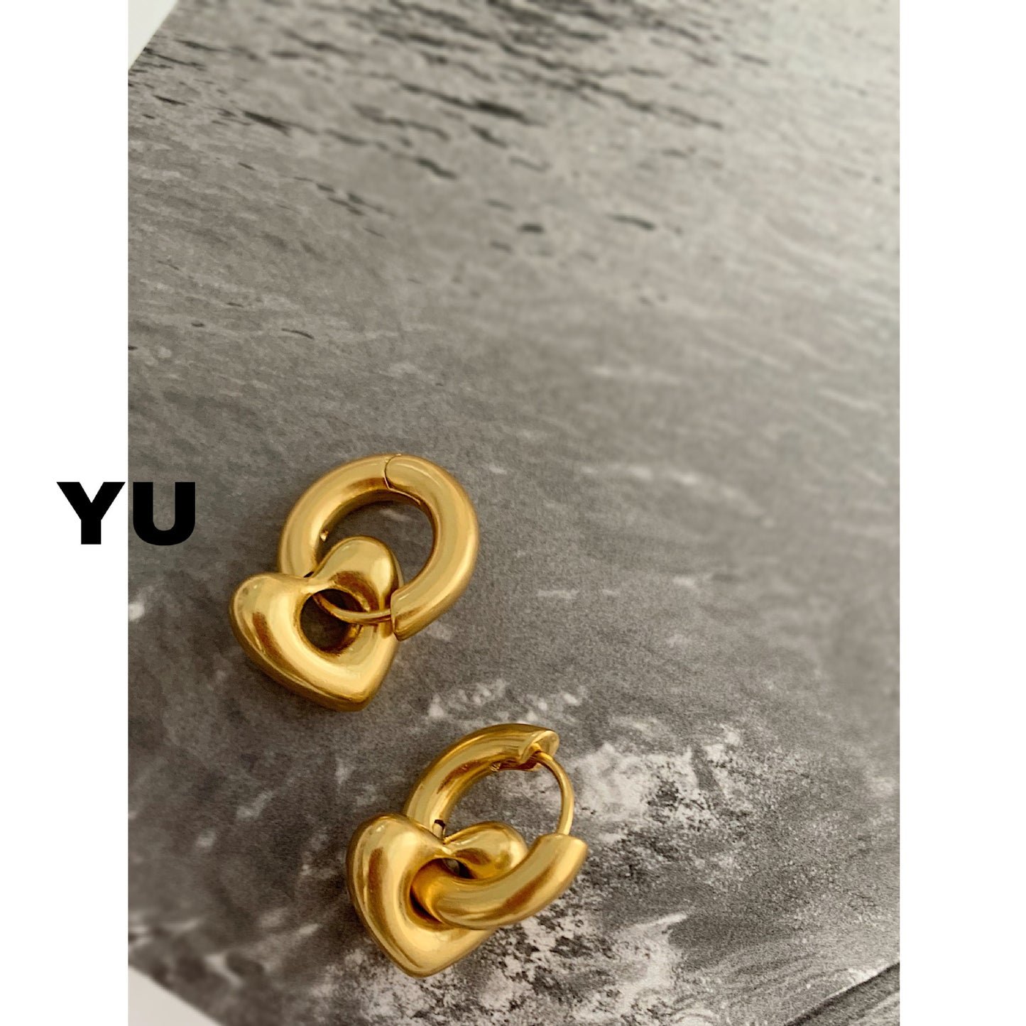 Women's Ear Clip French Retro Simple Brass Earrings