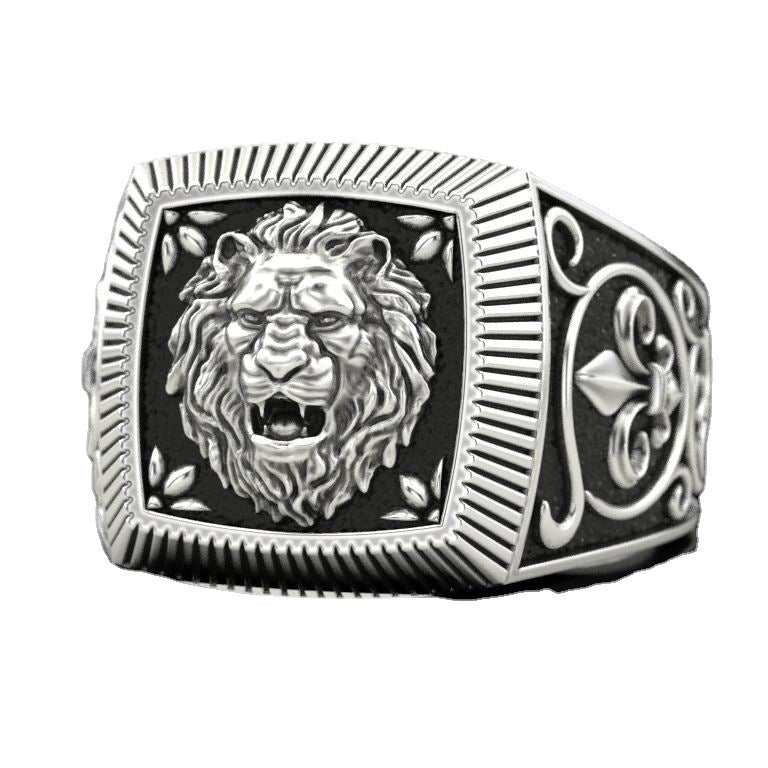 Domineering Lion Twee Constellation Leo Lion's Rings