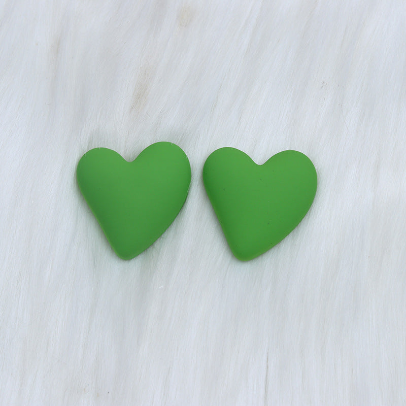 Women's Story Yellow Heart Shaped Valentine's Day Earrings