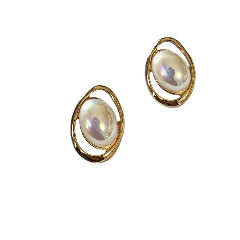 Women's Colorful Pearl Retro Elegant High Sense Simple Rings