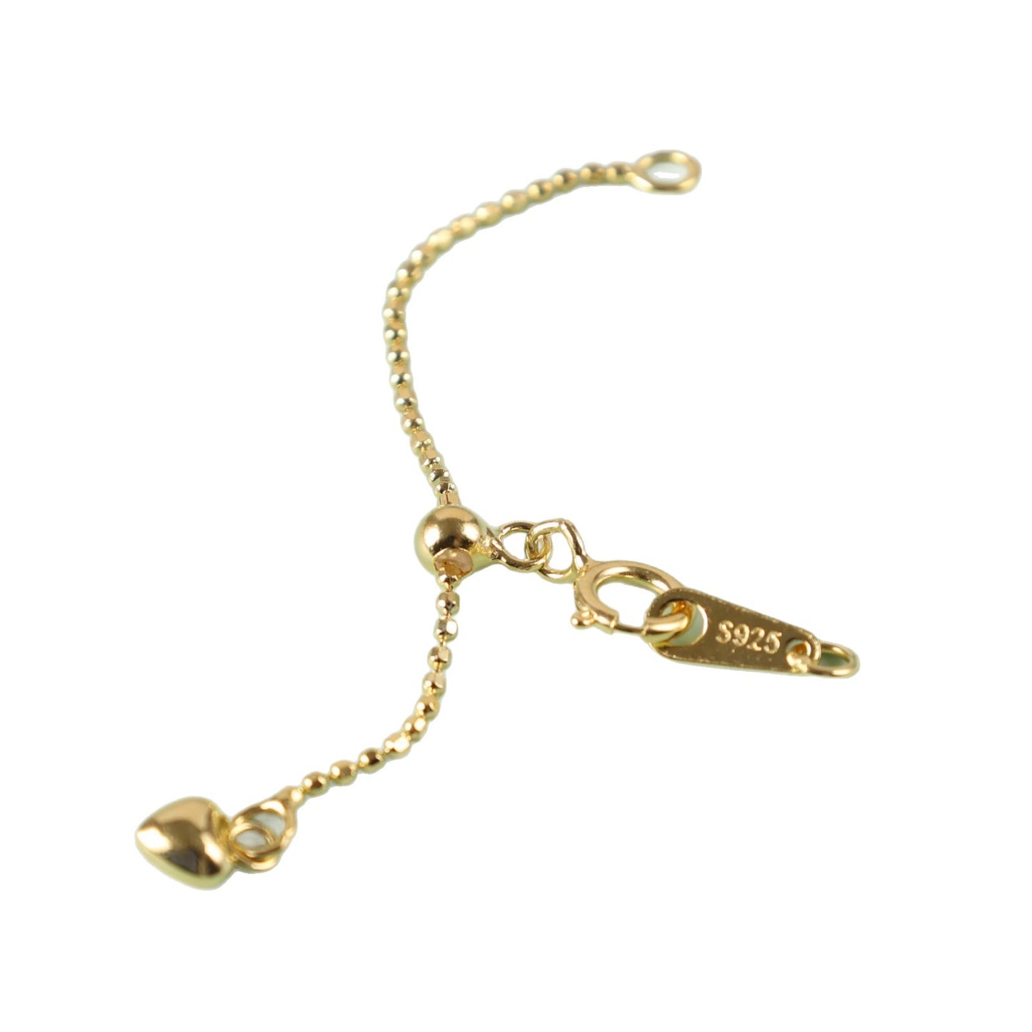 Sier Bead Heart-shaped Chain Handmade Stringed Pearls Jewelry Accessories