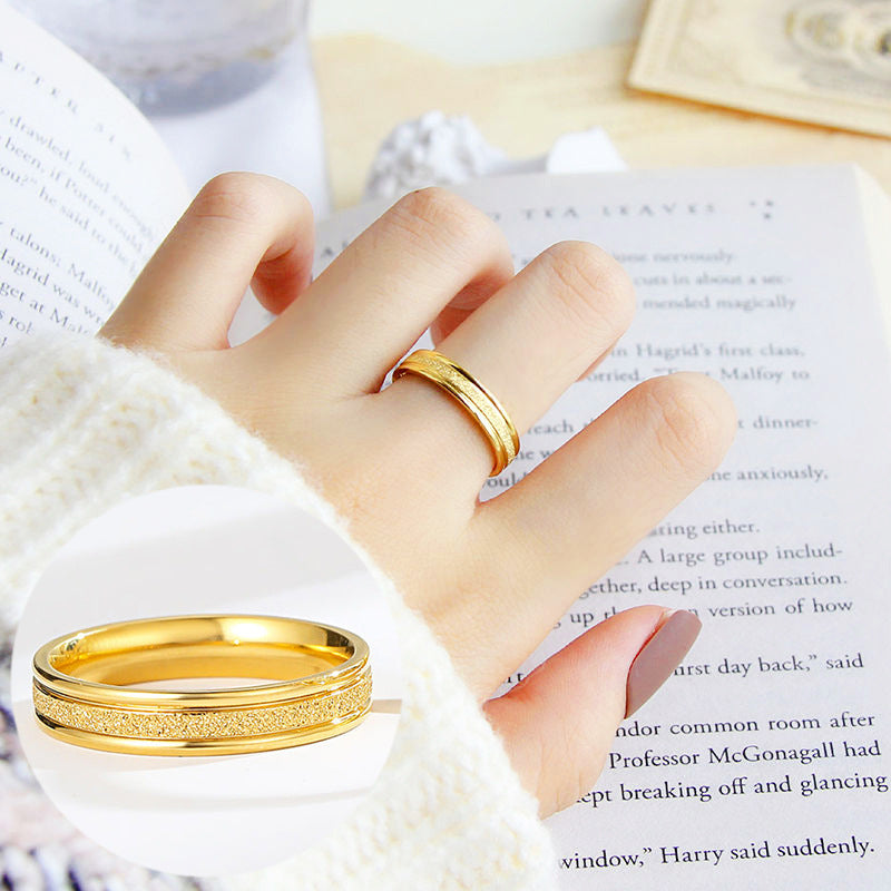 Style Simple Index Finger Joint Tail Titanium Steel Rings