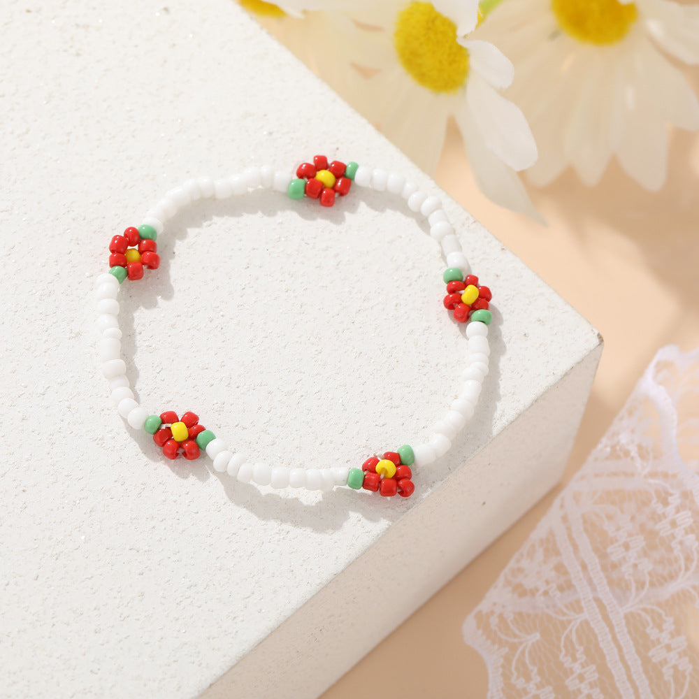 Women's Bead Elastic String Beaded Bohemian Beach Vacation Bracelets