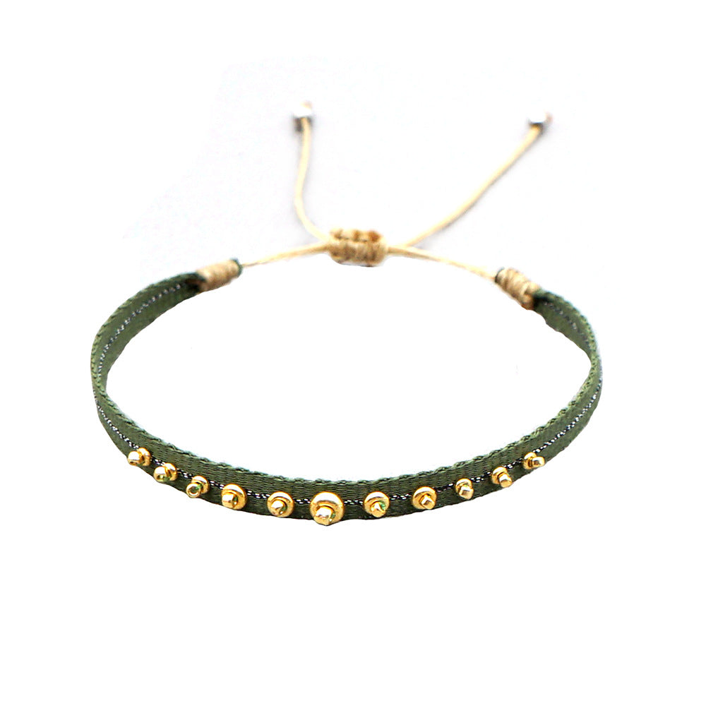 South American Hand-woven Twin Female Columbia Ethnic Style Webbing Bracelets