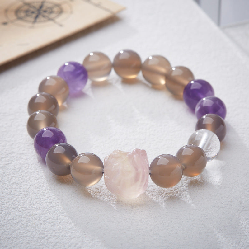 Agate National Style Design Fluorite Live Bracelets