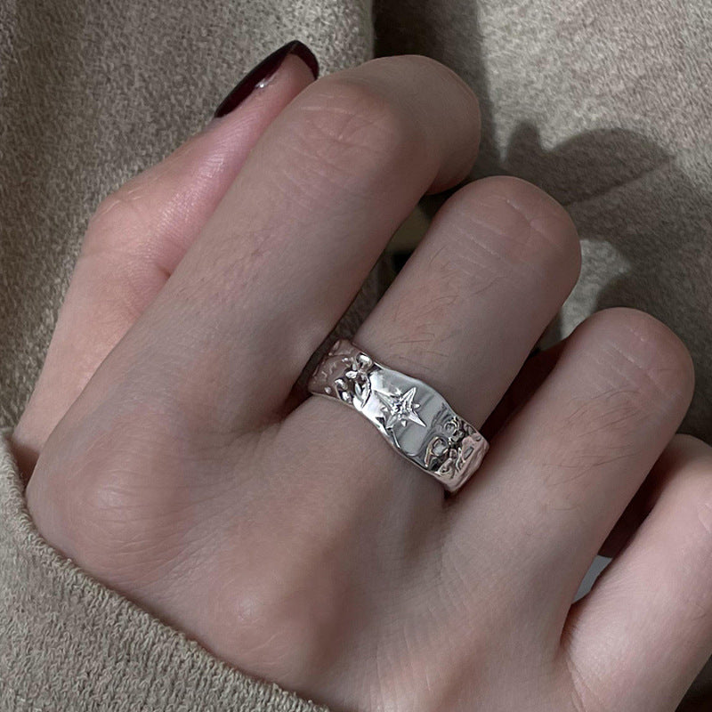 Women's Style Niche Cold Fashion Texture Simple Rings