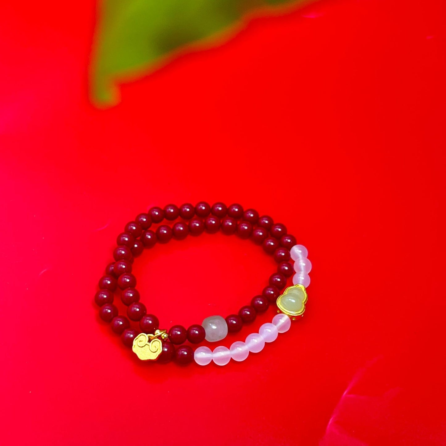 Chinese Style White Agate High Content Purple Bracelets