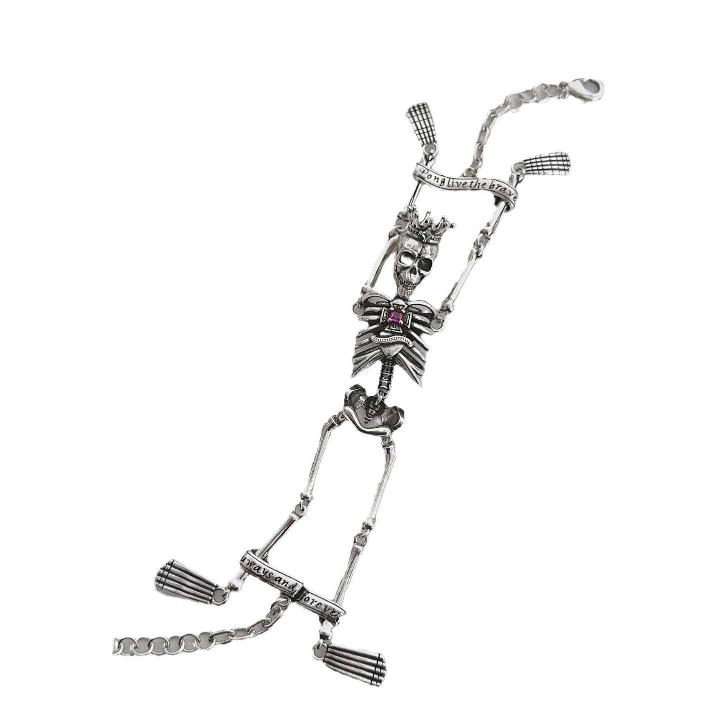 Women's & Men's Light Luxury Skull Hanging Skeleton Exaggerated Bracelets