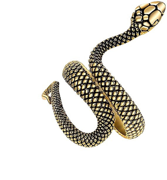 Elegant Cool Snake Retro Unisex Source Rings