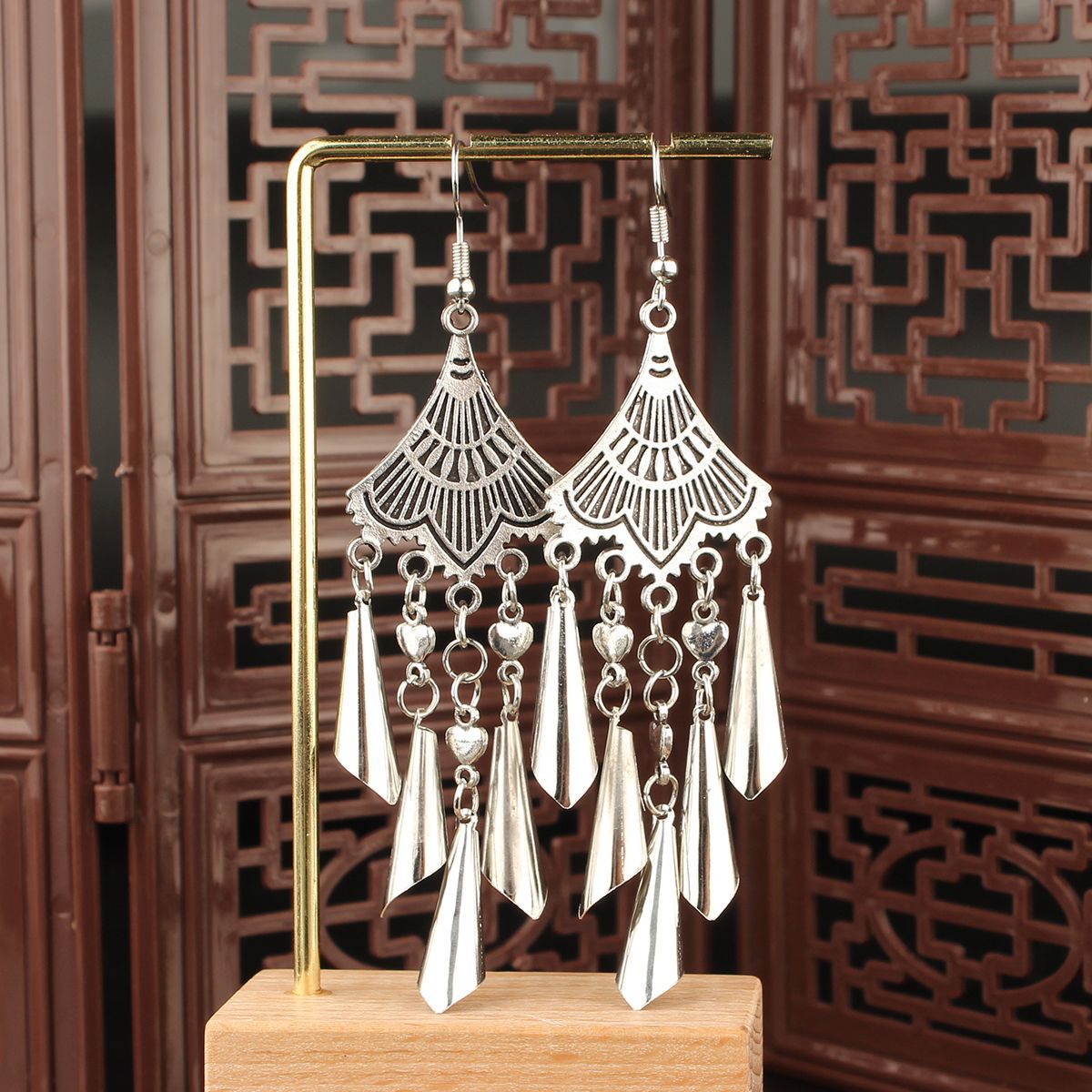 Imitation Sier Miao Tourist Attractions Bohemian Earrings
