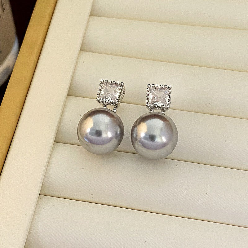 Shining Diamond Irregular Round Female Special Earrings