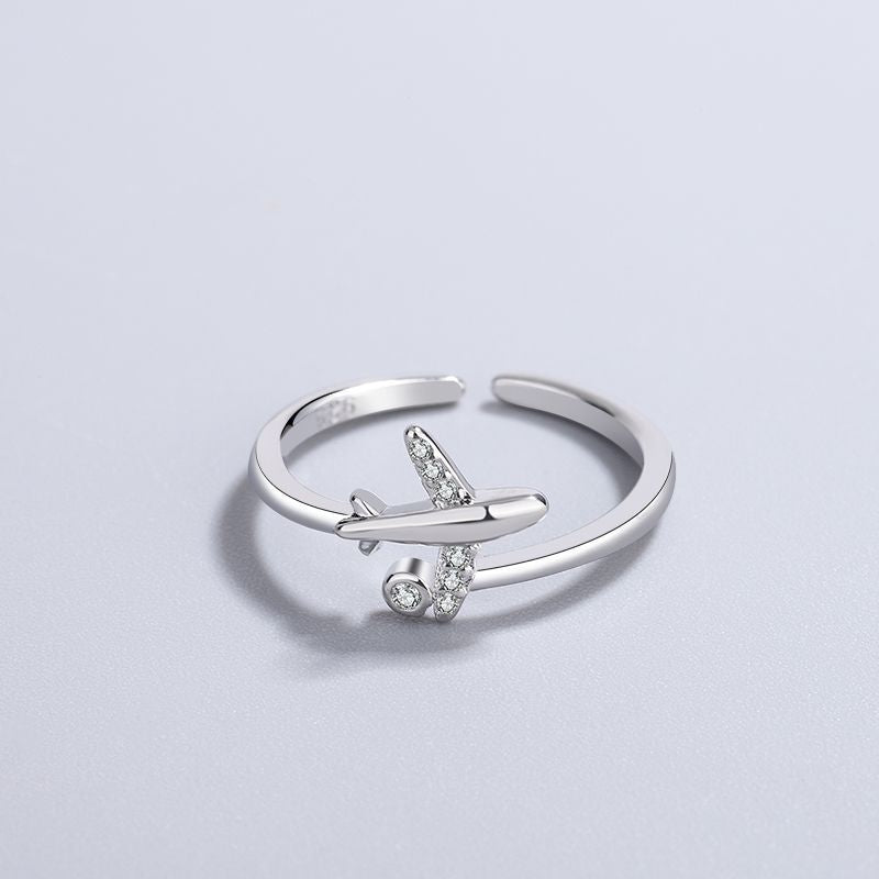 Airplane Female Simple Grace Personality Sweet Rings