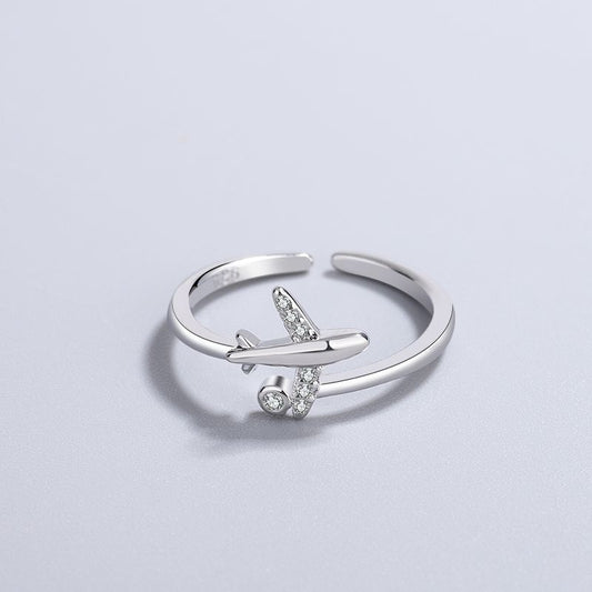 Airplane Female Simple Grace Personality Sweet Rings