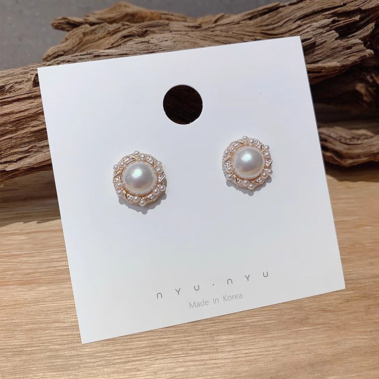 Light Luxury Diamond Female Niche Design Earrings