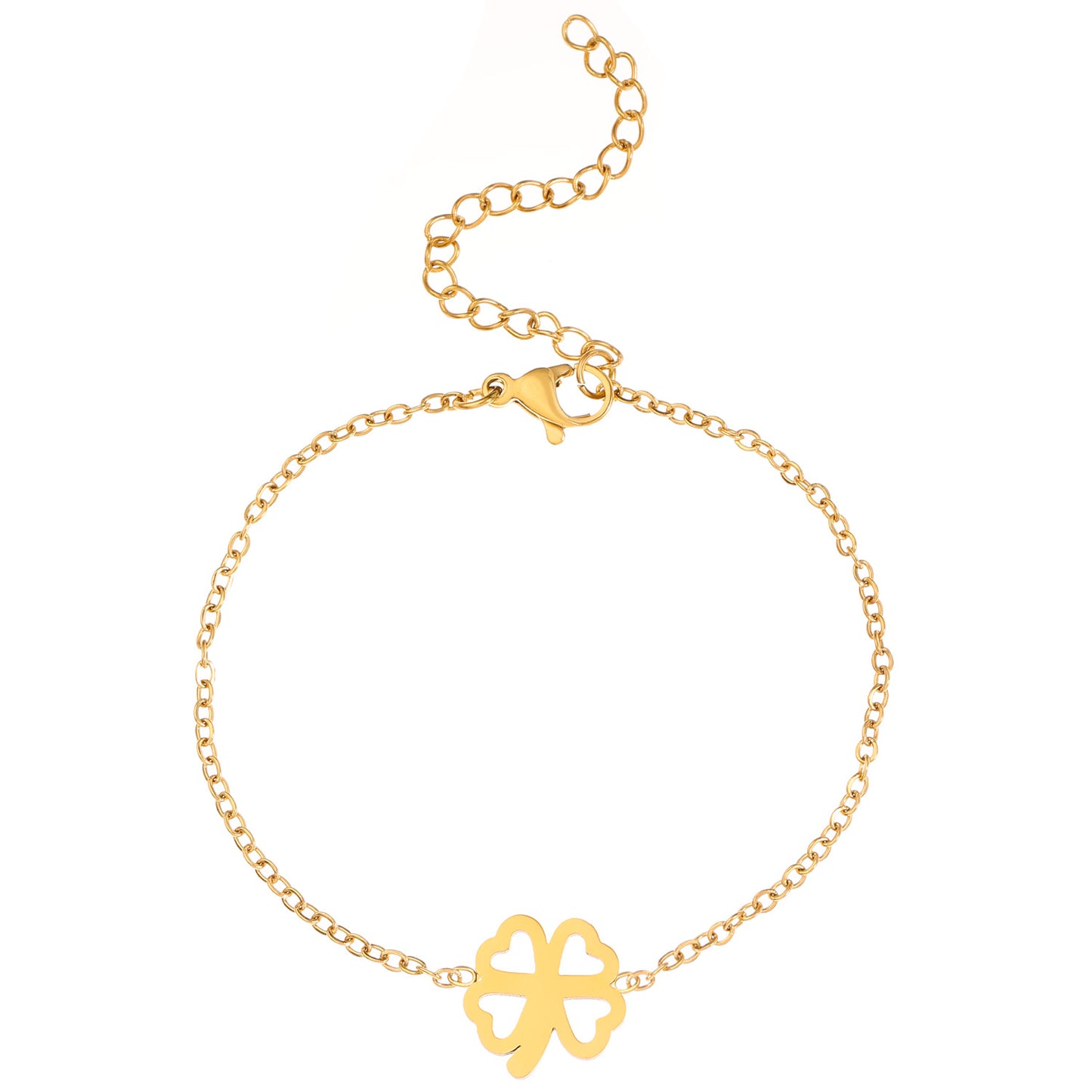 Fashion Stainless Steel Simple No Color Bracelets