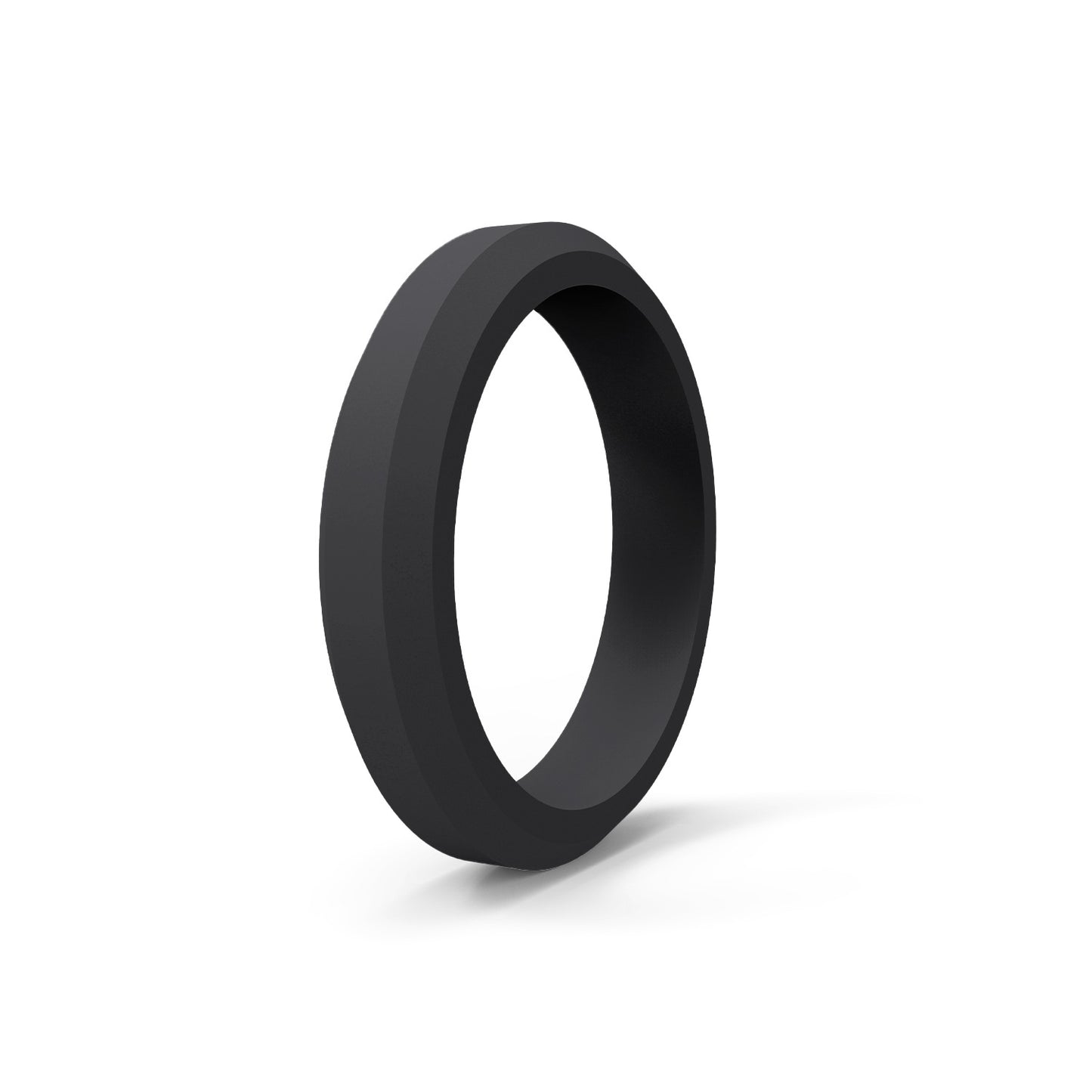 Women's Wide Beveled Silica Gel Folding Sports Rings