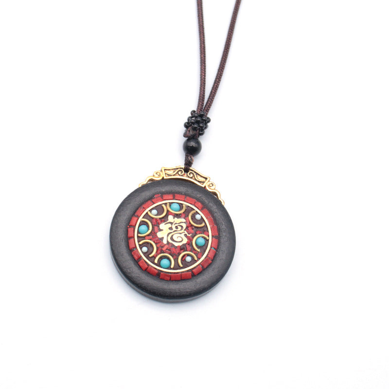 Tibetan Vintage Blackwood Father's Day Sweater Necklaces