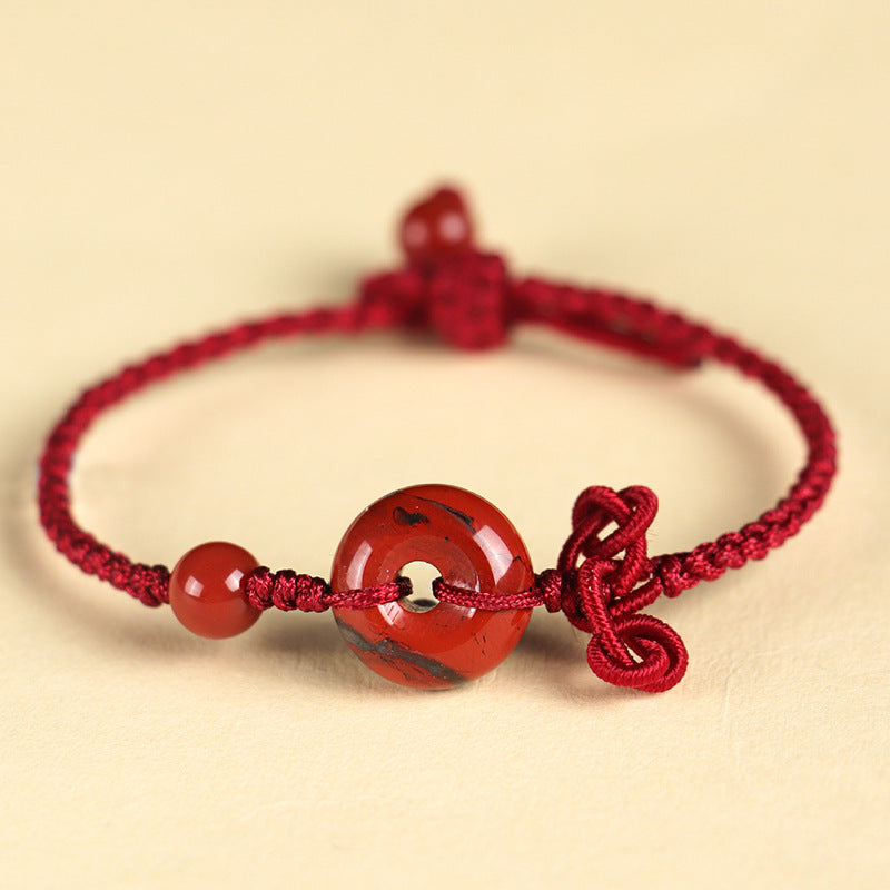 Women's Strap Safe Smooth Red Rope Braid Bracelets