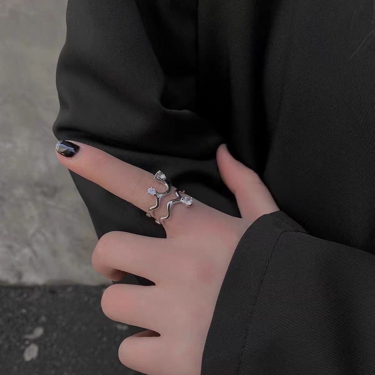 Pair Simple Gift Male Index Finger Rings