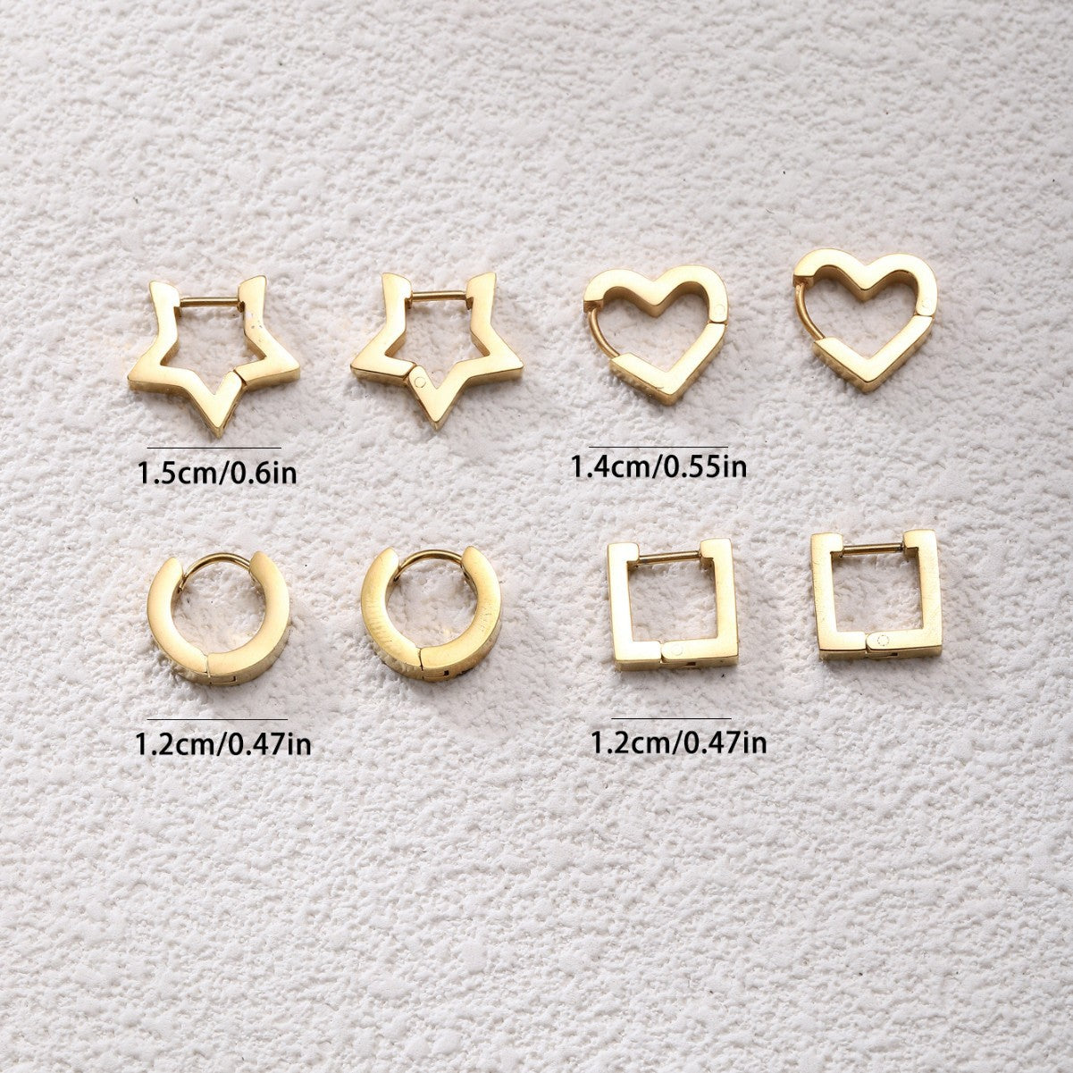 Trendy High-grade Titanium Steel Niche Sense Earrings