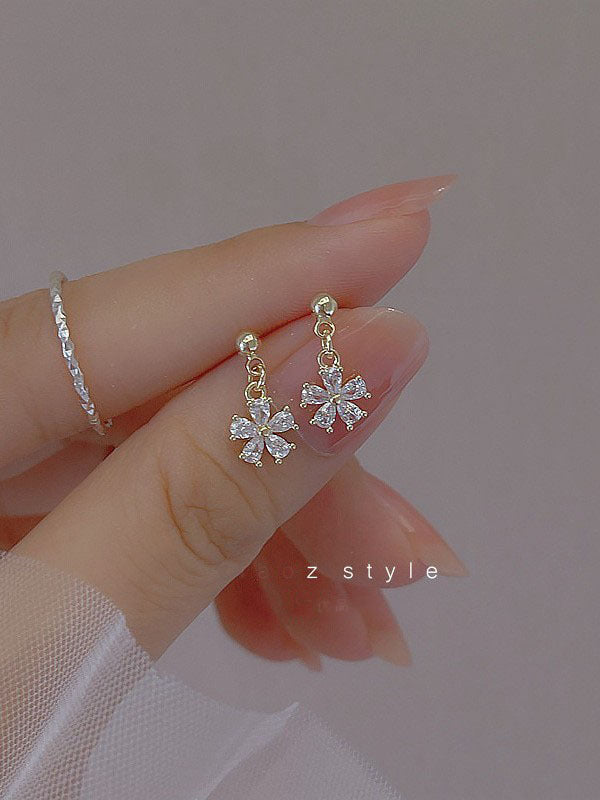 Zircon Exquisite Minority Design Mini Ear Bone Rings