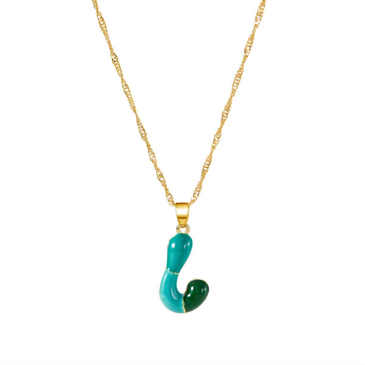 Letter Fashionable Dopamine Color Bubble Clavicle Necklaces