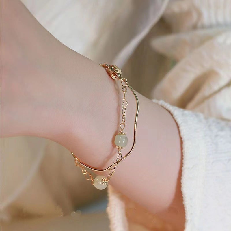 Lucky Beads Female Fashion High Sense Light Bracelets